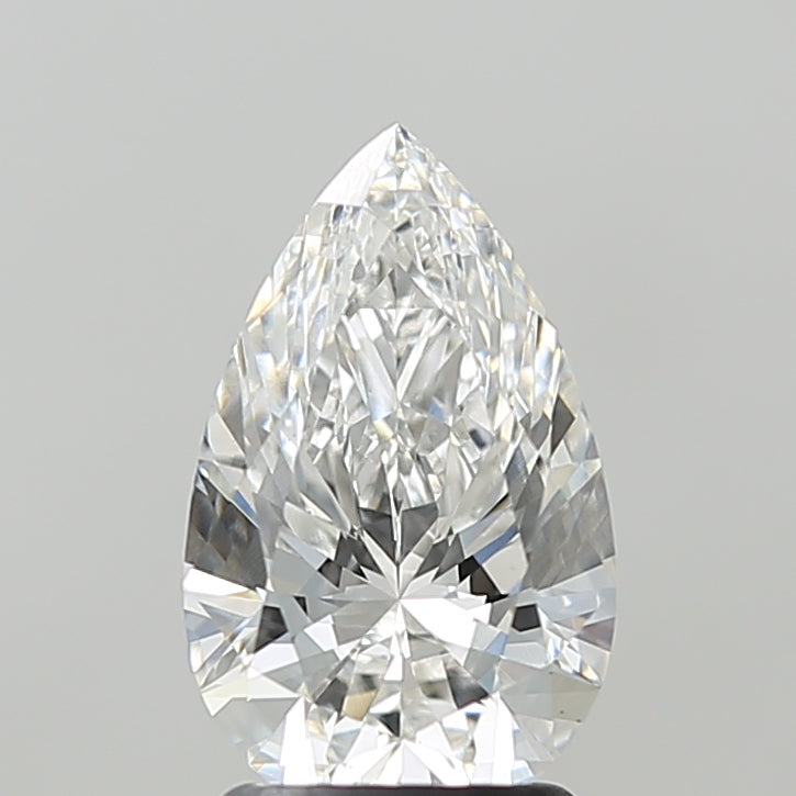 2.00 Carat Pear Shaped, Ideal Cut, E Color, VS1 Clarity, IGI Certified Lab Grown Diamond