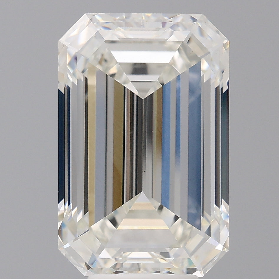8.07 Carat Emerald Shaped, Ideal Cut, G Color, VS1 Clarity, IGI Certified Lab Grown Diamond