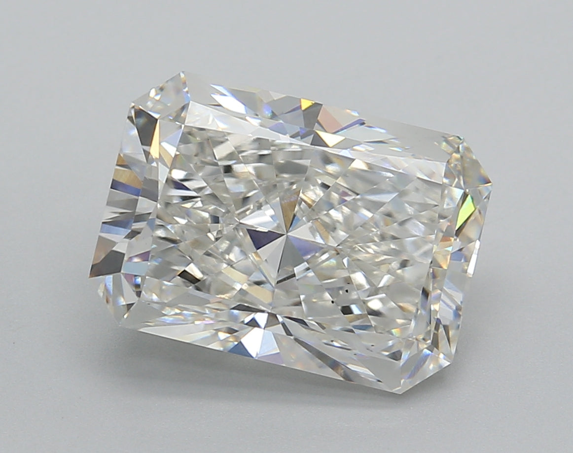5.02 Carat Radiant Shaped, Excellent Cut, F Color, VS1 Clarity, IGI Certified Lab Grown Diamond
