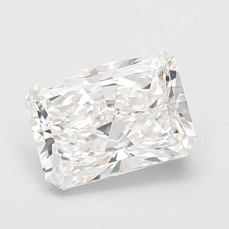 4.13 Carat Radiant Shaped, Very Good Cut, E Color, VVS2 Clarity, IGI Certified Lab Grown Diamond