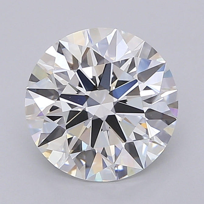 2.54 Carat Round Shaped, Ideal Cut, E Color, VVS2 Clarity, IGI Certified Lab Grown Diamond