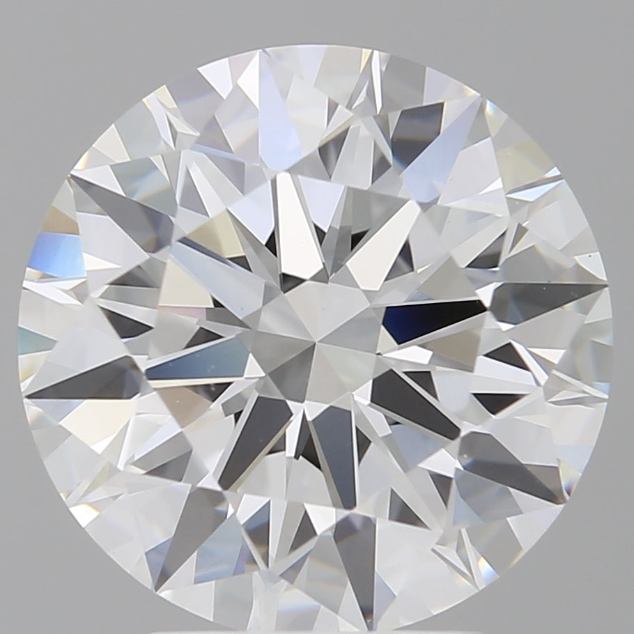 4.10 Carat Round Shaped, Ideal Cut, E Color, VVS2 Clarity, IGI Certified Lab Grown Diamond