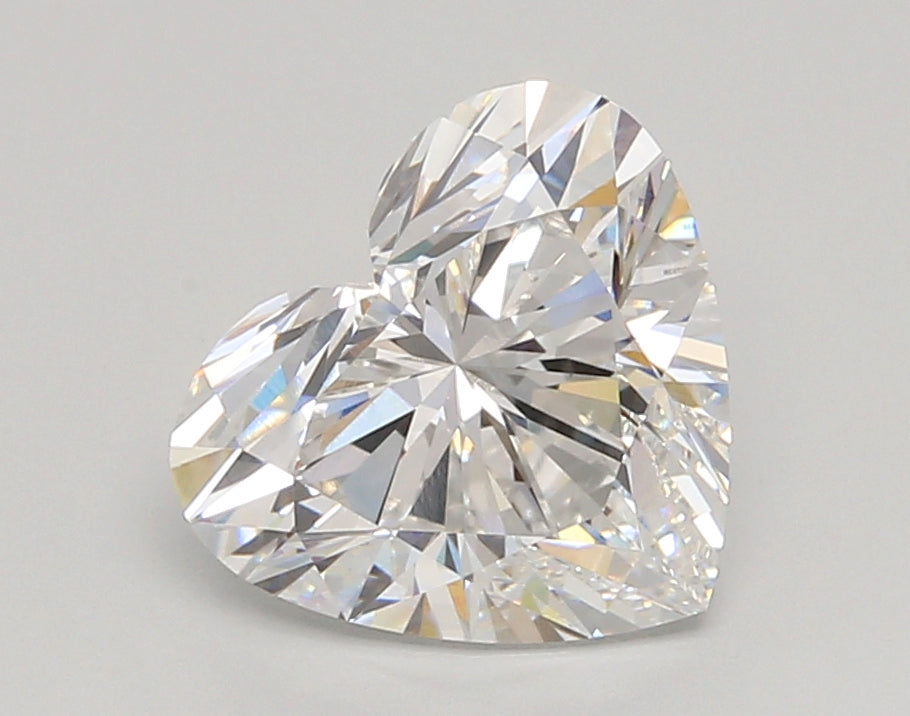 3.04 Carat Heart Shaped, Ideal Cut, E Color, VVS2 Clarity, IGI Certified Lab Grown Diamond
