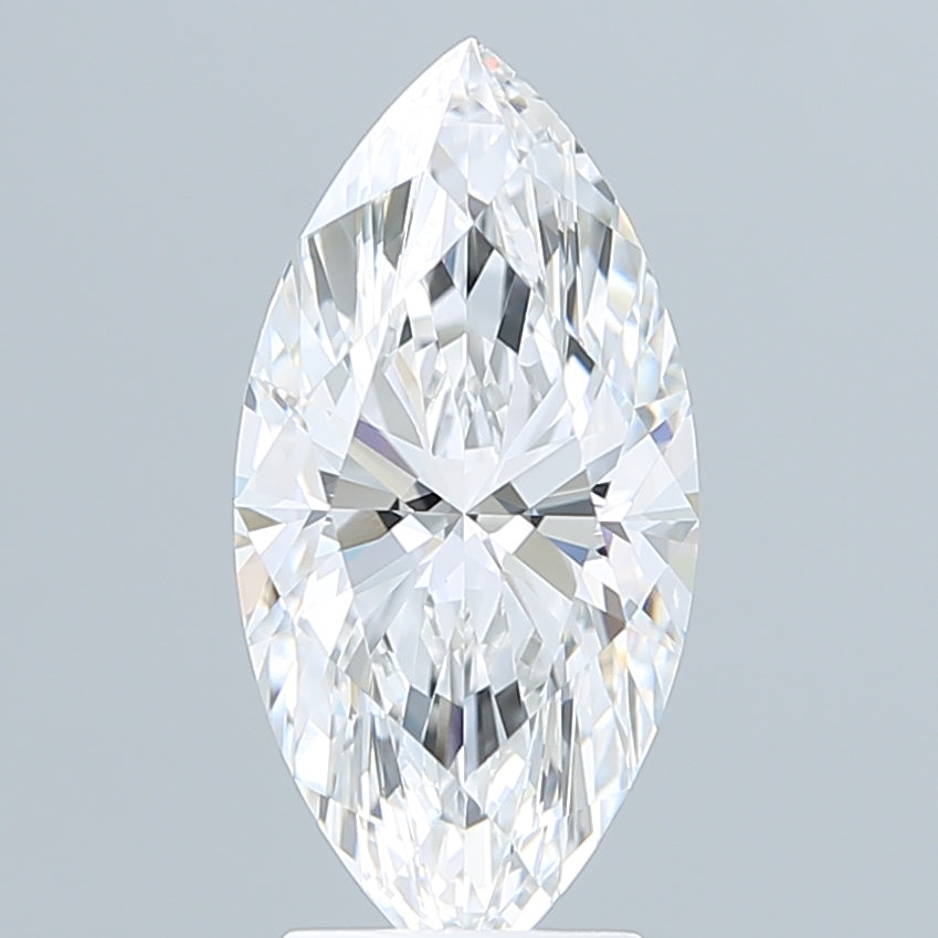 3.10 Carat Marquise Shaped, Ideal Cut, E Color, VVS2 Clarity, IGI Certified Lab Grown Diamond