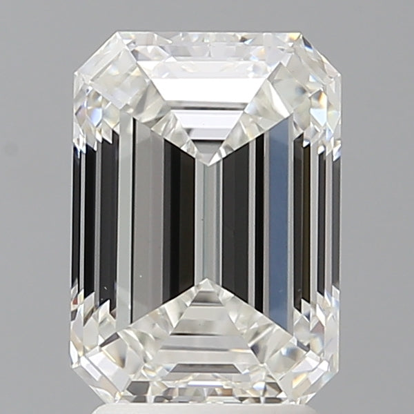3.02 Carat Emerald Shaped, Ideal Cut, F Color, VVS2 Clarity, IGI Certified Lab Grown Diamond