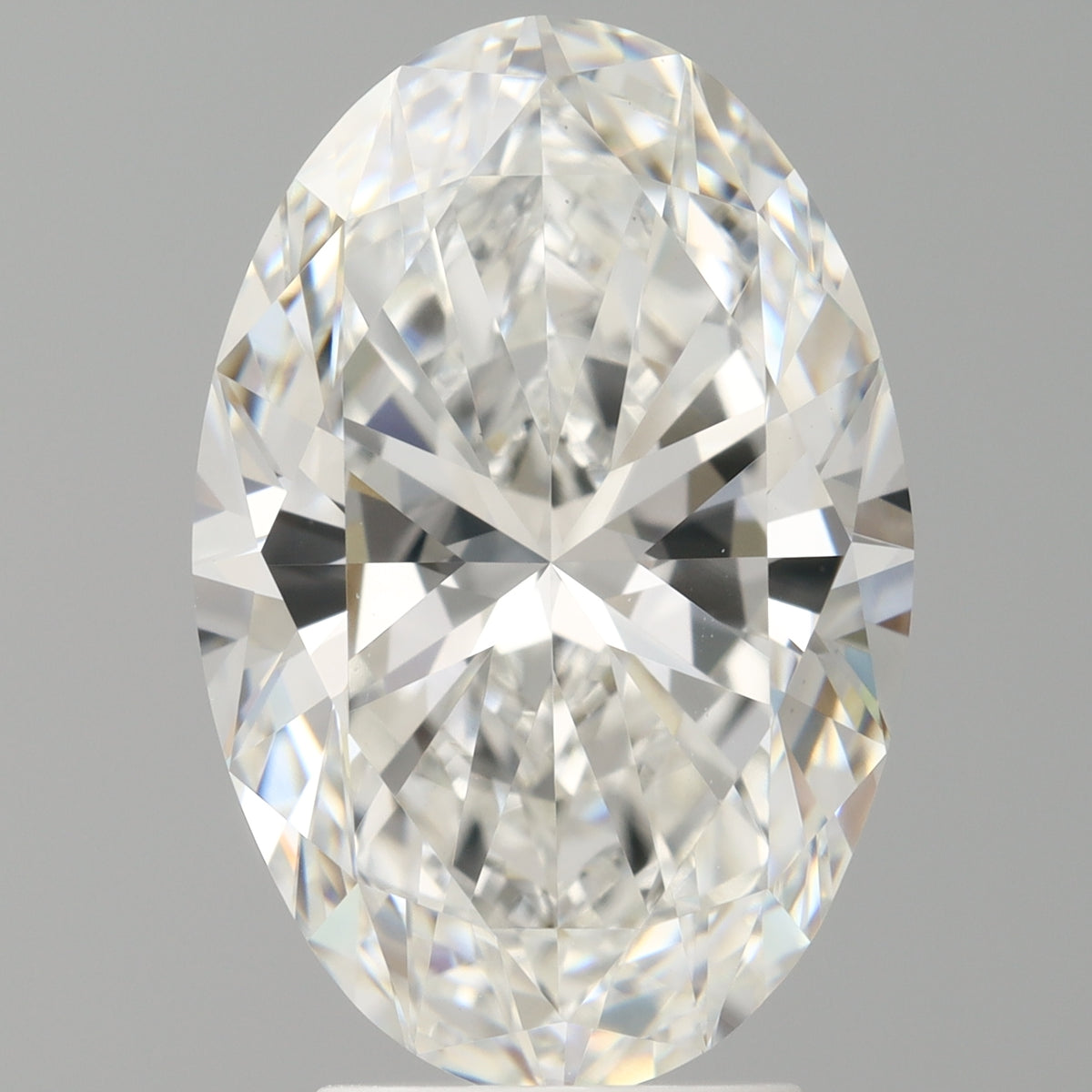 4.08 Carat Oval Shaped, Ideal Cut, F Color, VVS2 Clarity, IGI Certified Lab Grown Diamond