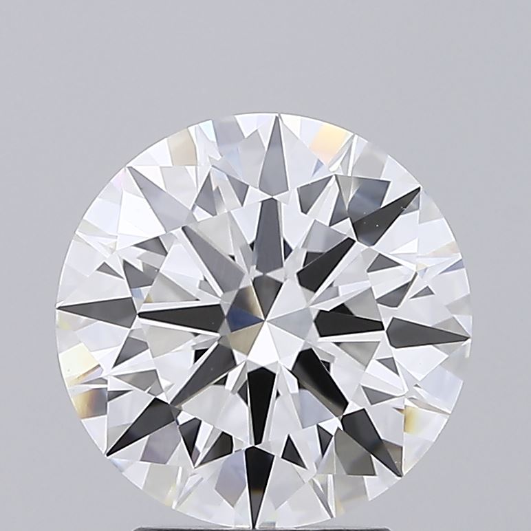 3.14 Carat Round Shaped, Ideal Cut, E Color, VVS2 Clarity, IGI Certified Lab Grown Diamond