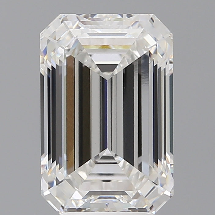 4.59 Carat Emerald Shaped, Ideal Cut, F Color, VS1 Clarity, IGI Certified Lab Grown Diamond