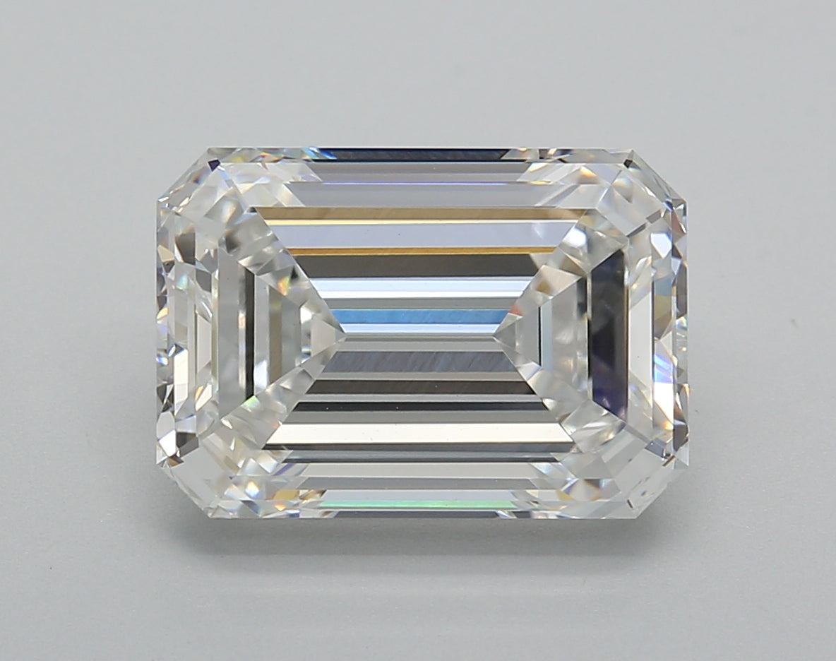 5.01 Carat Emerald Shaped, Very Good Cut, F Color, VS1 Clarity, IGI Certified Lab Grown Diamond