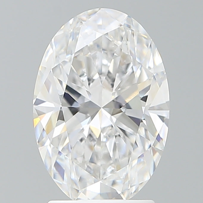 2.53 Carat Oval Shaped, Ideal Cut, D Color, VVS1 Clarity, IGI Certified Lab Grown Diamond