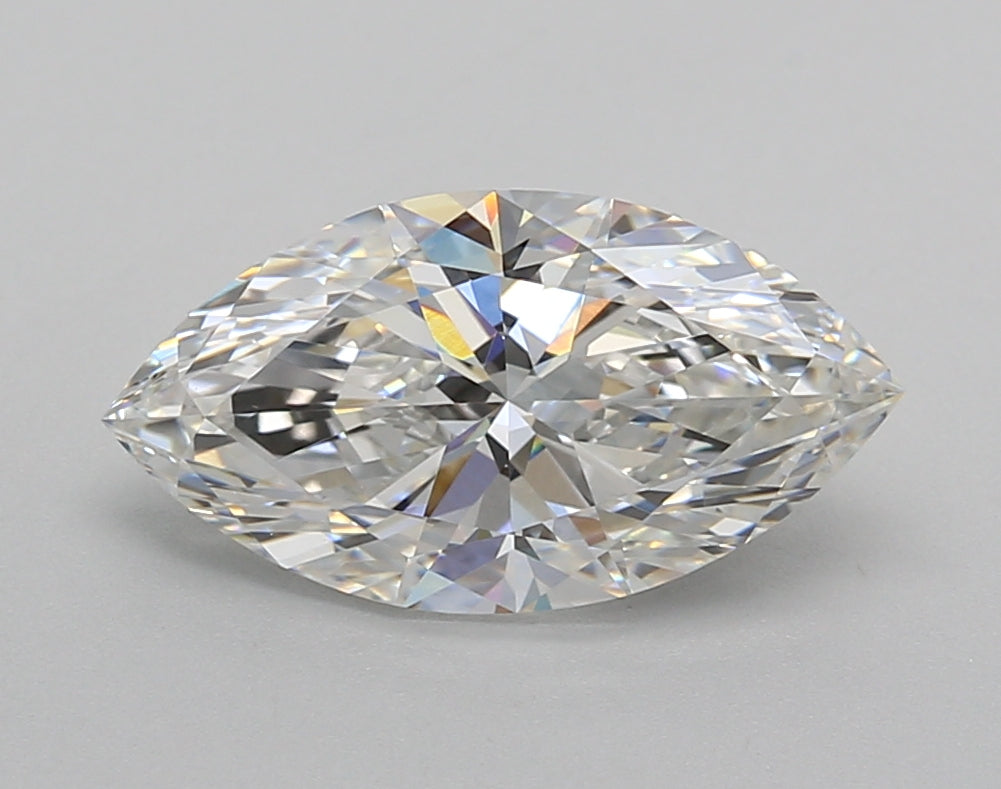 2.09 Carat Marquise Shaped, Excellent Cut, F Color, VVS2 Clarity, IGI Certified Lab Grown Diamond