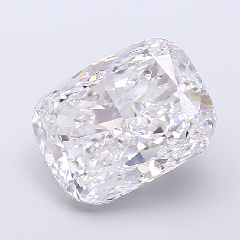 3.77 Carat Cushion Shaped, Very Good Cut, D Color, VS1 Clarity, IGI Certified Lab Grown Diamond