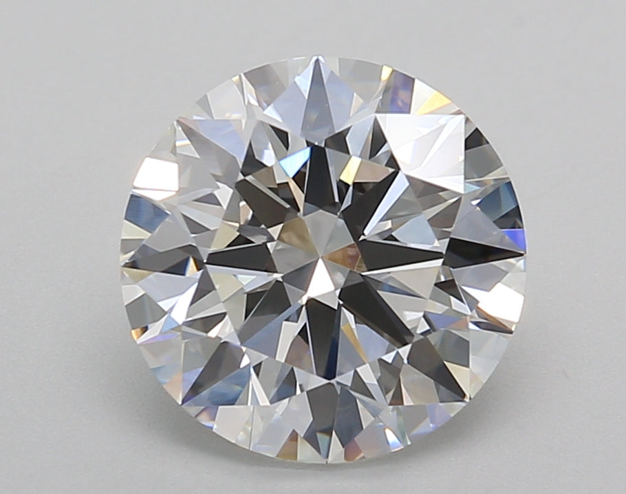 3.02 Carat Round Shaped, Ideal Cut, D Color, VVS2 Clarity, IGI Certified Lab Grown Diamond
