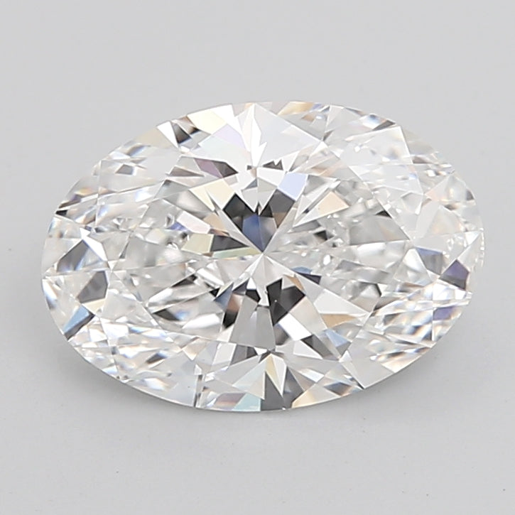 4.06 Carat Oval Shaped, Ideal Cut, E Color, VVS2 Clarity, IGI Certified Lab Grown Diamond
