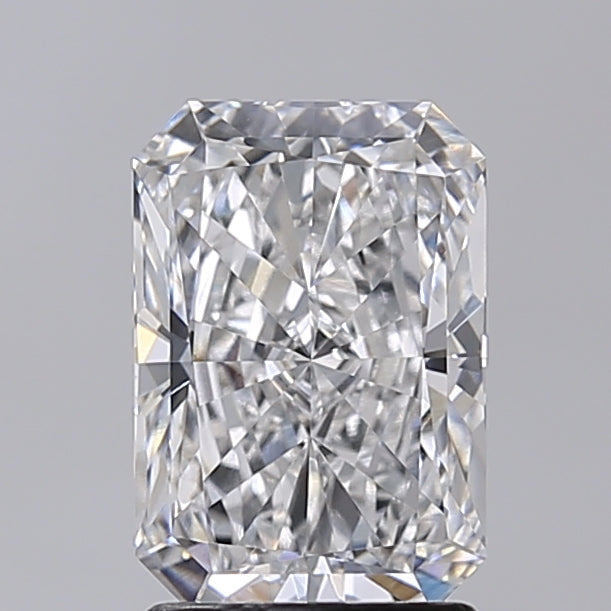 2.02 Carat Radiant Shaped, Excellent Cut, D Color, VVS1 Clarity, IGI Certified Lab Grown Diamond