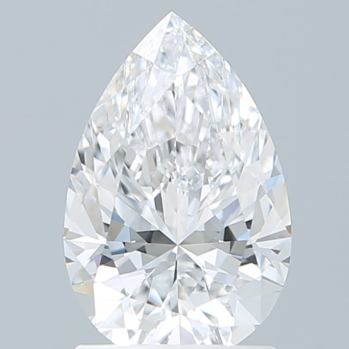 1.59 Carat Pear Shaped, Excellent Cut, D Color, VVS2 Clarity, IGI Certified Lab Grown Diamond