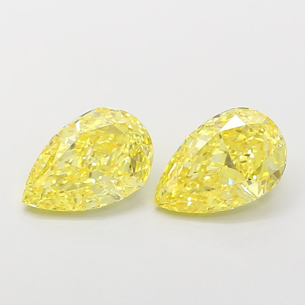 1.53 Carat Pear Shaped, Ideal Cut, VVS2 Clarity, IGI Certified Lab Grown Diamond