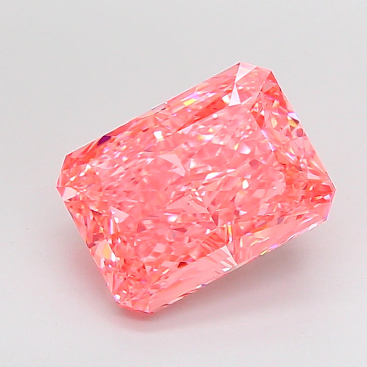 4.08 Carat Radiant Shaped, Excellent Cut, VVS2 Clarity, IGI Certified Lab Grown Diamond