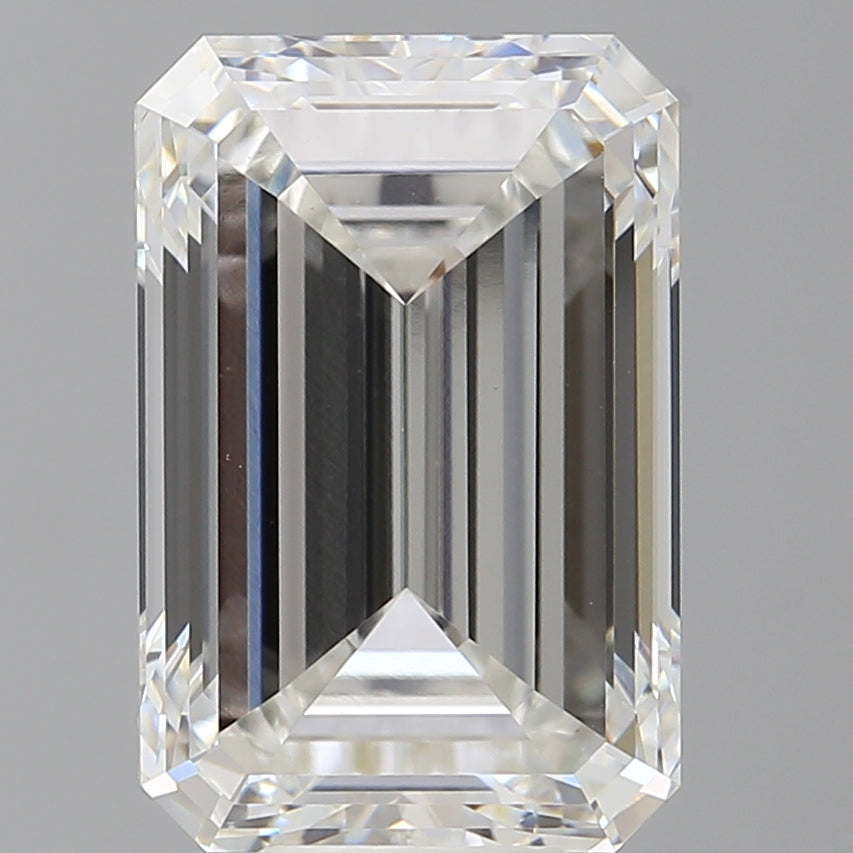9.00 Carat Emerald Shaped, Excellent Cut, F Color, VVS2 Clarity, IGI Certified Lab Grown Diamond