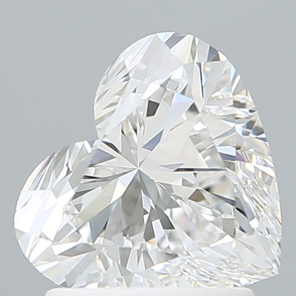 1.59 Carat Heart Shaped, Ideal Cut, E Color, VVS2 Clarity, IGI Certified Lab Grown Diamond