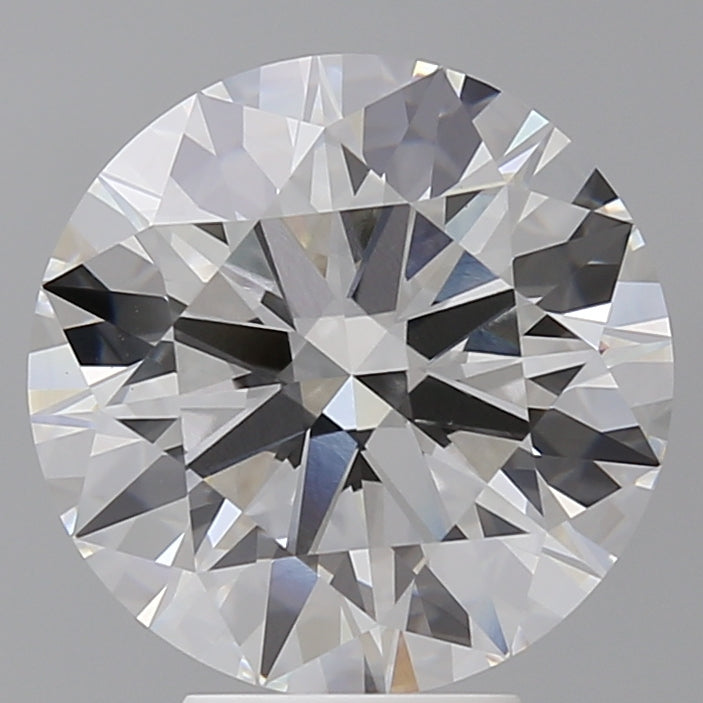 5.43 Carat Round Shaped, Ideal Cut, F Color, VVS2 Clarity, IGI Certified Lab Grown Diamond