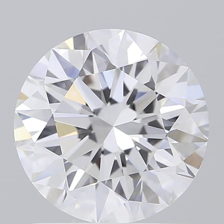 1.58 Carat Round Shaped, Excellent Cut, D Color, VVS2 Clarity, IGI Certified Lab Grown Diamond