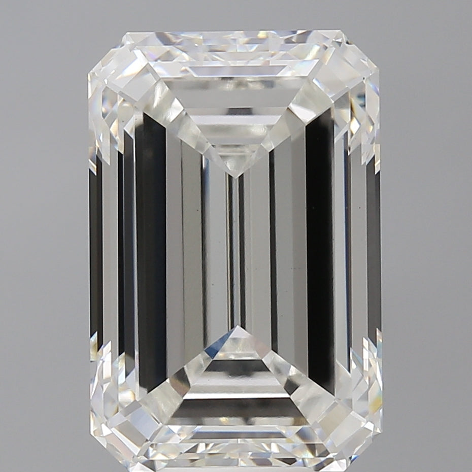 10.54 Carat Emerald Shaped, Ideal Cut, F Color, VS1 Clarity, IGI Certified Lab Grown Diamond
