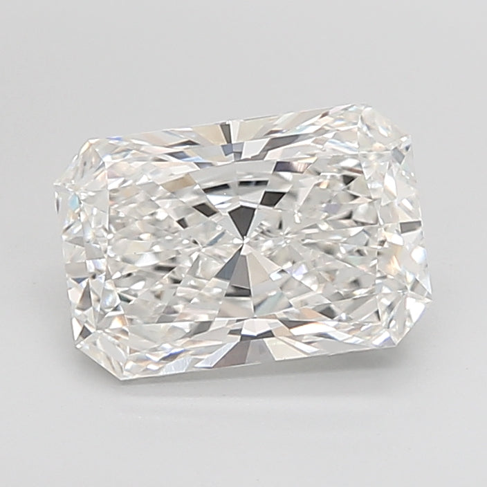 4.05 Carat Radiant Shaped, Ideal Cut, F Color, VVS2 Clarity, IGI Certified Lab Grown Diamond