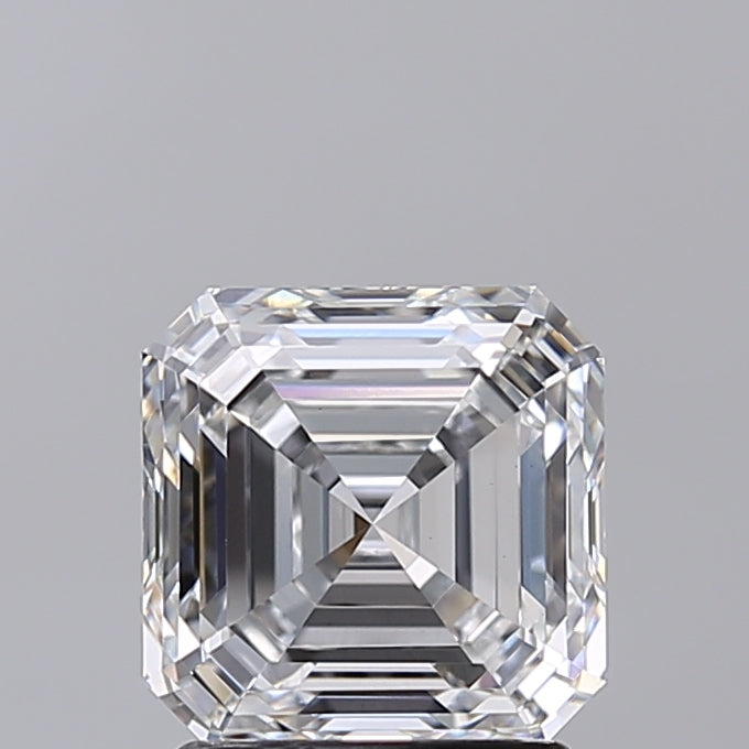 2.02 Carat Asscher Shaped, Excellent Cut, E Color, VVS2 Clarity, IGI Certified Lab Grown Diamond