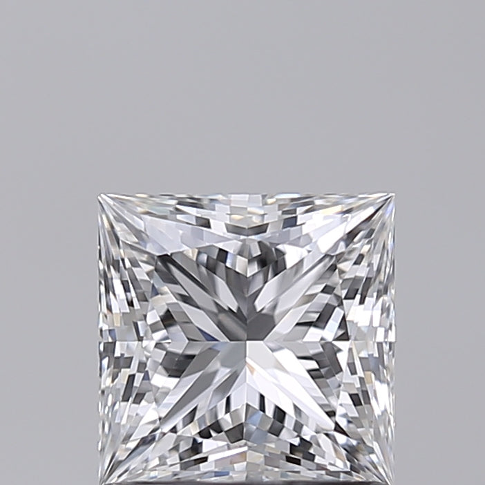 1.02 Carat Princess Shaped, Excellent Cut, E Color, VVS1 Clarity, IGI Certified Lab Grown Diamond
