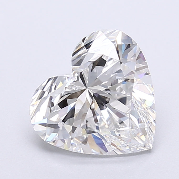 3.16 Carat Heart Shaped, Very Good Cut, E Color, VVS2 Clarity, IGI Certified Lab Grown Diamond