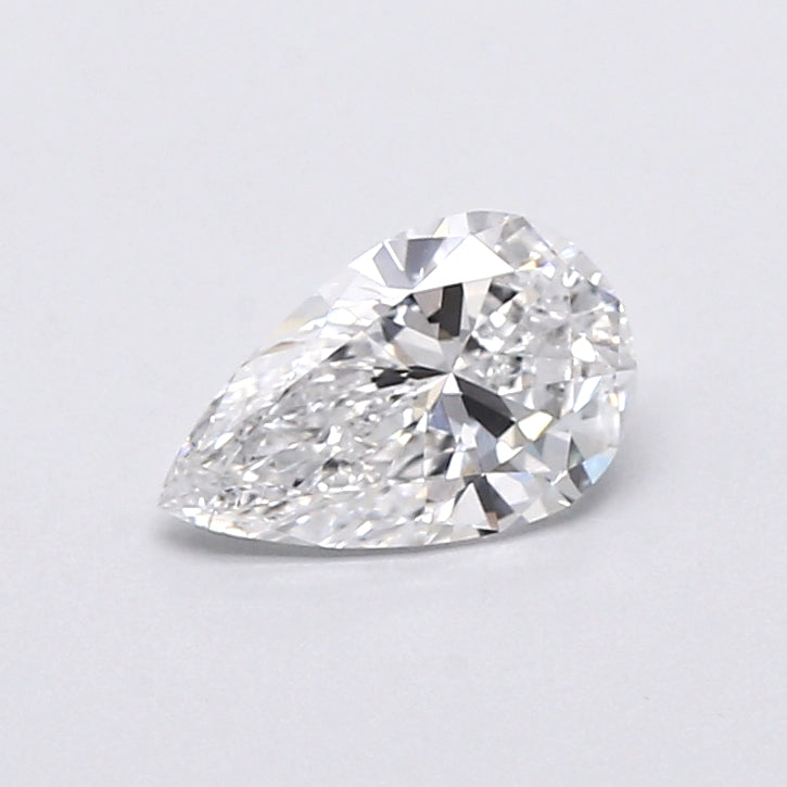 0.69 Carat Pear Shaped, Very Good Cut, D Color, VVS2 Clarity, IGI Certified Lab Grown Diamond
