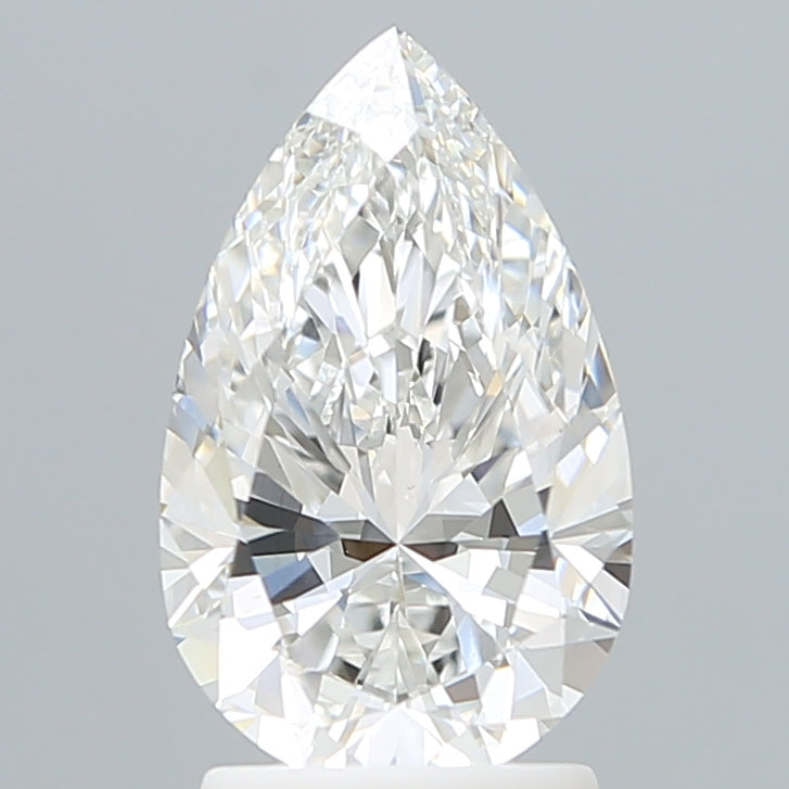 2.16 Carat Pear Shaped, Ideal Cut, F Color, VS1 Clarity, IGI Certified Lab Grown Diamond
