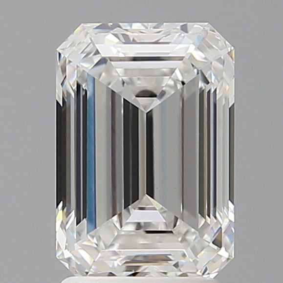 2.57 Carat Emerald Shaped, Ideal Cut, E Color, VVS2 Clarity, IGI Certified Lab Grown Diamond