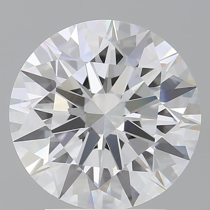 3.06 Carat Round Shaped, Ideal Cut, E Color, VVS2 Clarity, IGI Certified Lab Grown Diamond