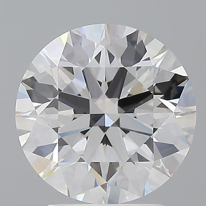 3.05 Carat Round Shaped, Ideal Cut, E Color, VVS2 Clarity, IGI Certified Lab Grown Diamond