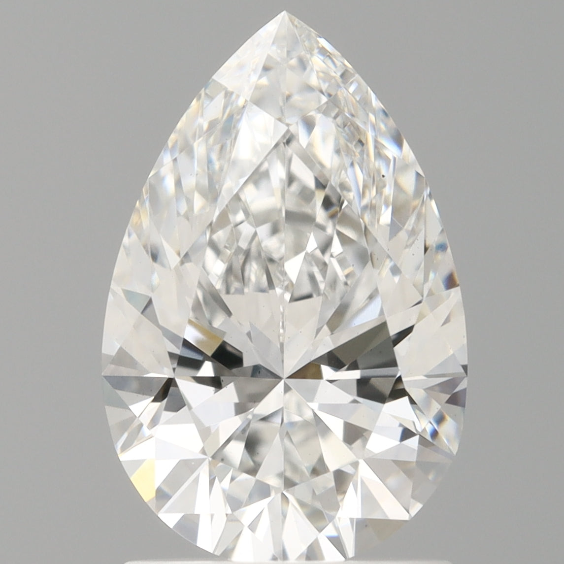 1.59 Carat Pear Shaped, Ideal Cut, E Color, VS1 Clarity, IGI Certified Lab Grown Diamond