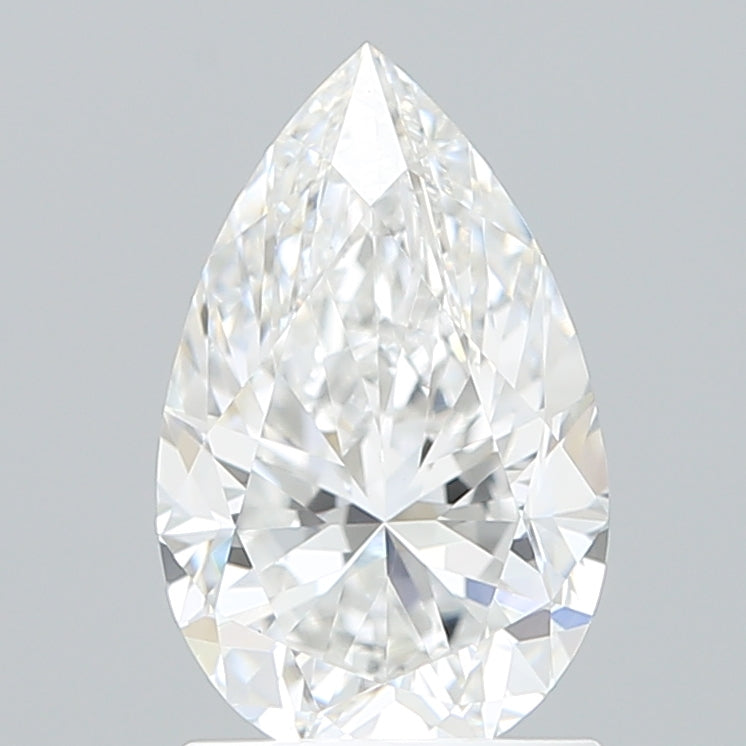 1.57 Carat Pear Shaped, Excellent Cut, D Color, VVS2 Clarity, IGI Certified Lab Grown Diamond