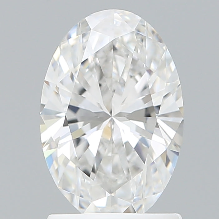 1.55 Carat Oval Shaped, Ideal Cut, E Color, VVS2 Clarity, IGI Certified Lab Grown Diamond
