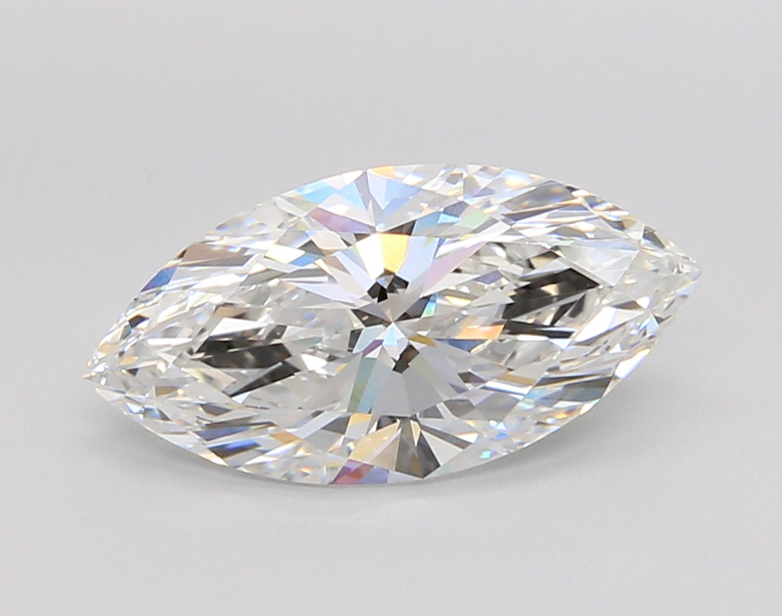 3.05 Carat Marquise Shaped, Ideal Cut, E Color, VS1 Clarity, IGI Certified Lab Grown Diamond