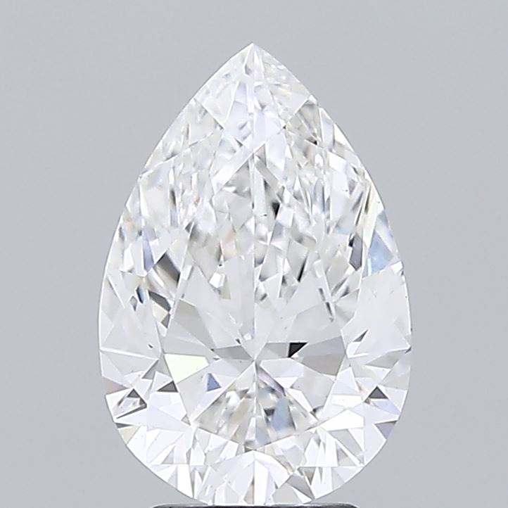 3.04 Carat Pear Shaped, Ideal Cut, F Color, VS2 Clarity, IGI Certified Lab Grown Diamond