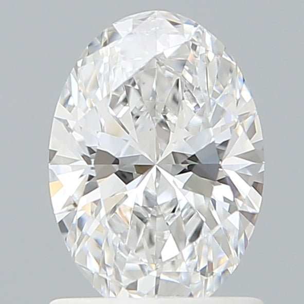 1.08 Carat Oval Shaped, Ideal Cut, D Color, VVS2 Clarity, IGI Certified Lab Grown Diamond