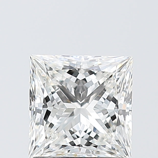 1.59 Carat Princess Shaped, Ideal Cut, F Color, VVS2 Clarity, IGI Certified Lab Grown Diamond