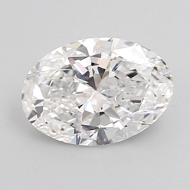 1.50 Carat Oval Shaped, Very Good Cut, D Color, VS2 Clarity, IGI Certified Lab Grown Diamond