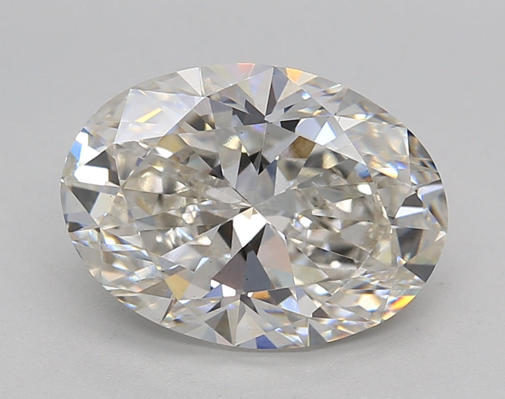 3.20 Carat Oval Shaped, Ideal Cut, H Color, VS1 Clarity, IGI Certified Lab Grown Diamond