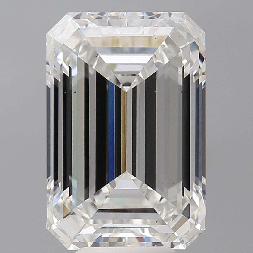 8.09 Carat Emerald Shaped, Ideal Cut, E Color, VS2 Clarity, IGI Certified Lab Grown Diamond