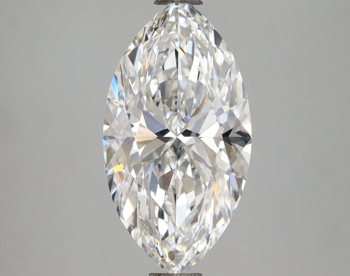 3.03 Carat Marquise Shaped, Ideal Cut, D Color, VS1 Clarity, IGI Certified Lab Grown Diamond