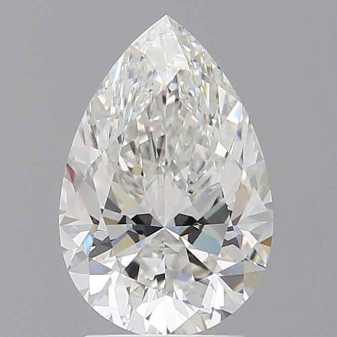 2.58 Carat Pear Shaped, Ideal Cut, E Color, VVS2 Clarity, IGI Certified Lab Grown Diamond