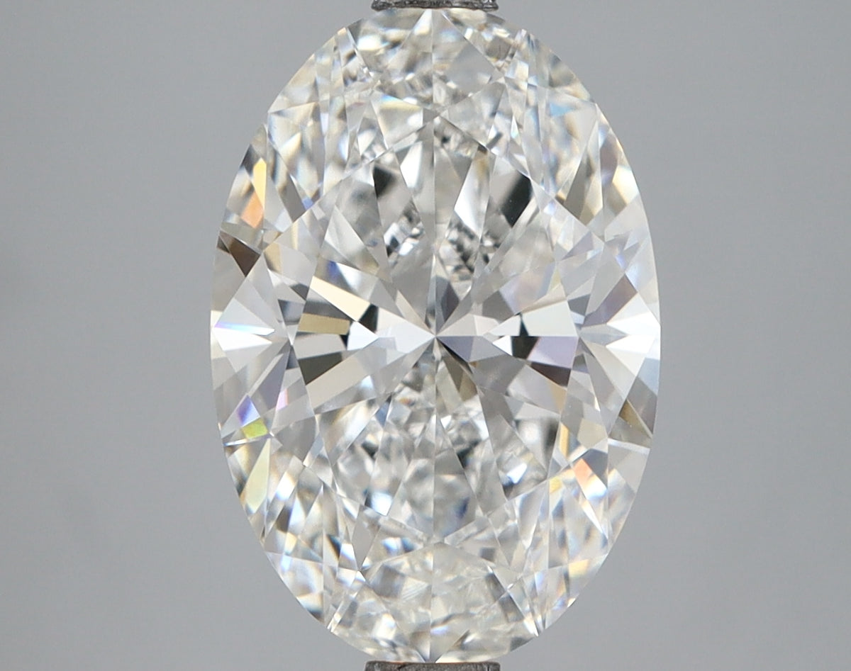 4.09 Carat Oval Shaped, Excellent Cut, F Color, VVS1 Clarity, IGI Certified Lab Grown Diamond