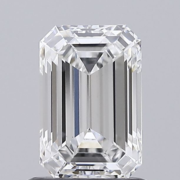 1.01 Carat Emerald Shaped, Ideal Cut, E Color, VVS2 Clarity, IGI Certified Lab Grown Diamond